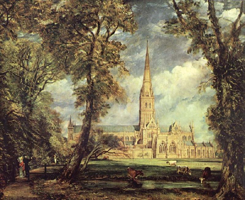 John Constable Sailsbury Cathedral From the Bishop-s Garden China oil painting art